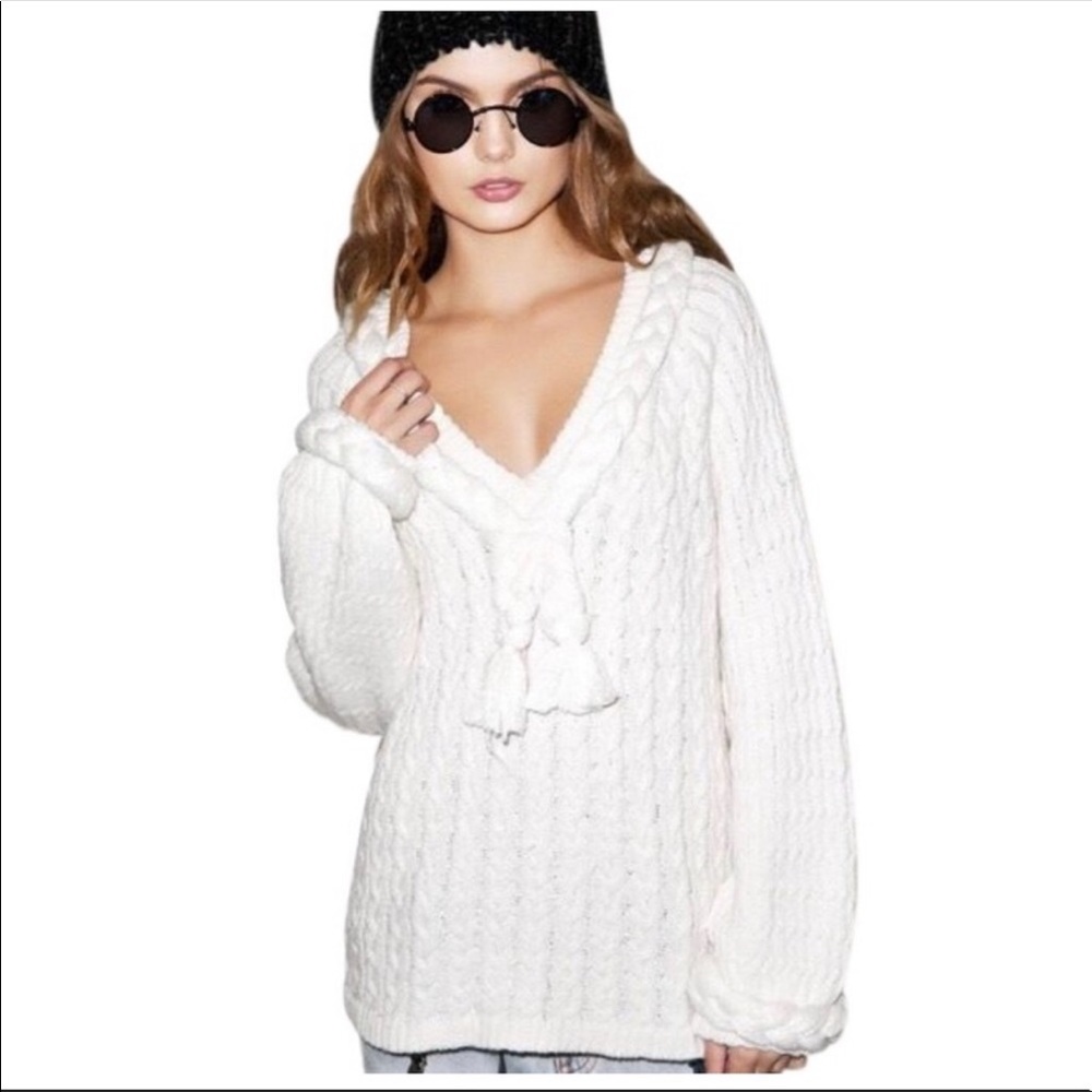 For love & lemons kniz sweater braided